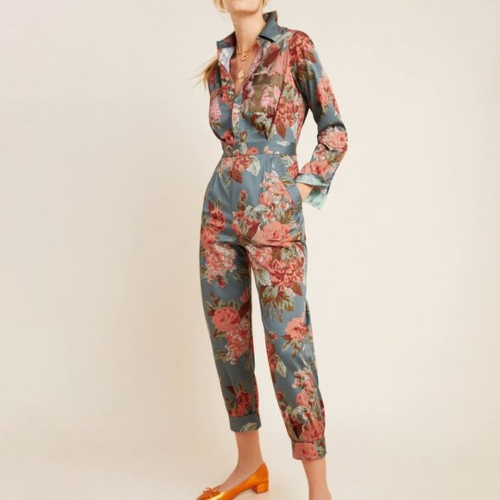 Anthopologie Fiona Utility Jumpsuit NWOT